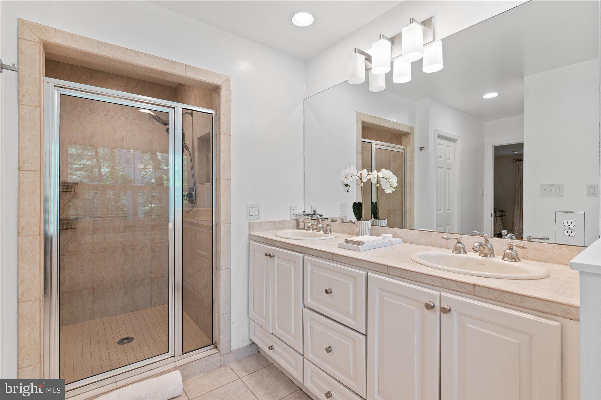 7301 River Falls Drive Potomac, MD 20854 - Photo 28 of 48 Double sink vanity plus shower