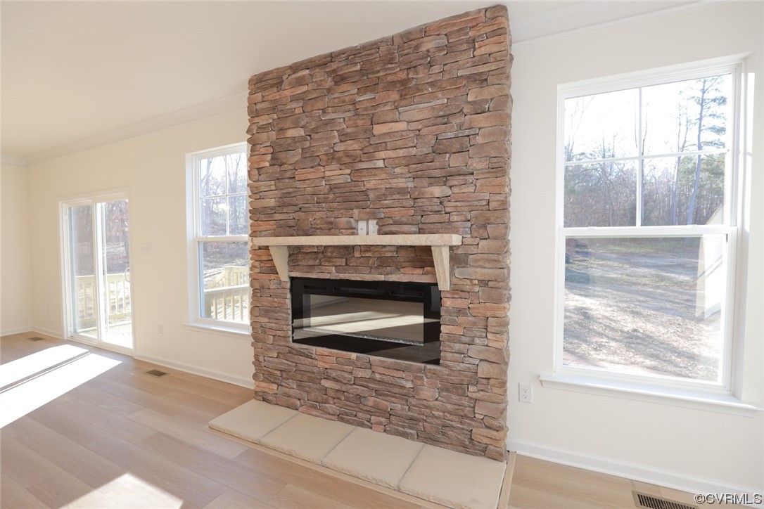 3843 Belspring Road Chester, VA 23831 - Photo 16 of 36 a living room with a fireplace