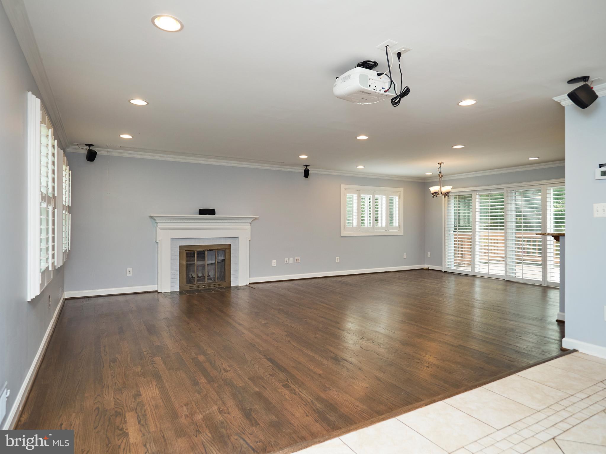 Main Level Family Room with Fireplace
