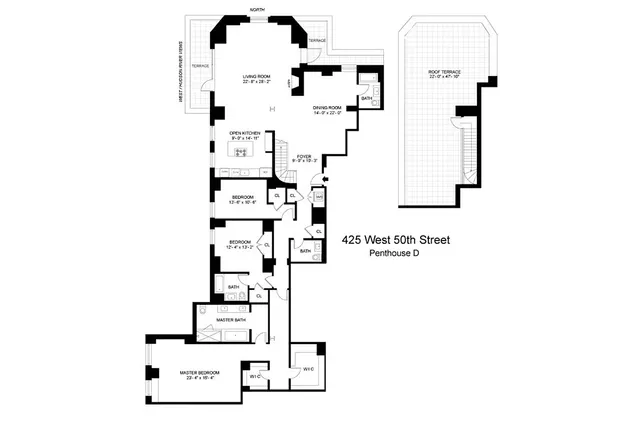 a view of a city with tall buildings