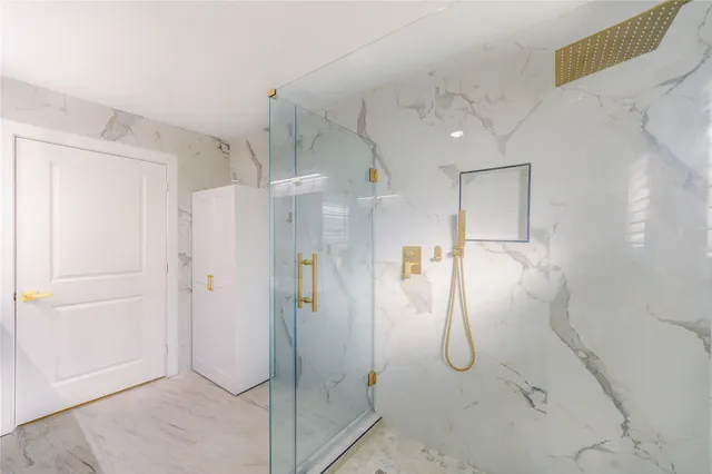 a view of a indoor basketball court