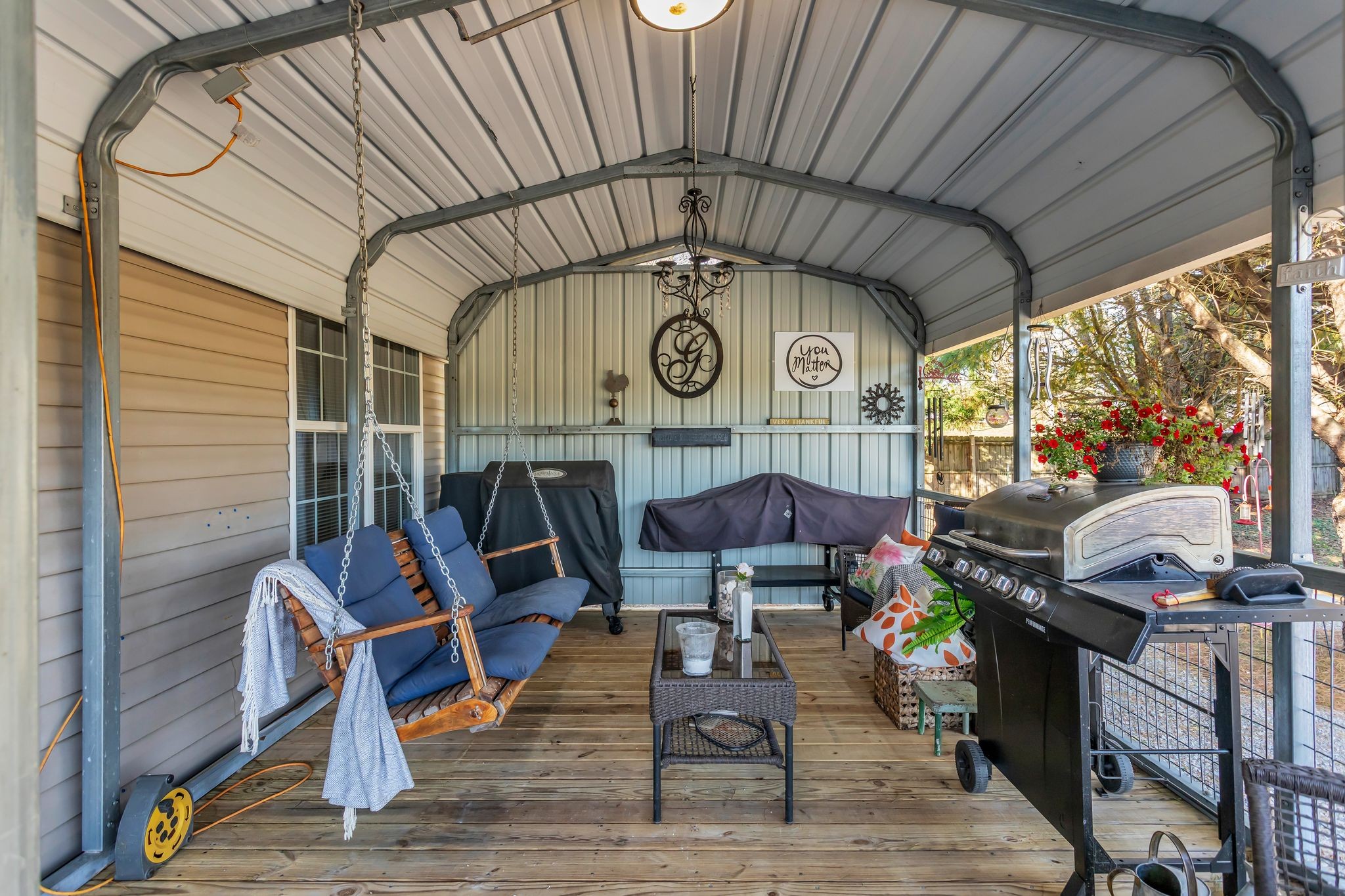 2673 McKnight Road Culleoka, TN 38451 - Photo 32 of 41 a view of a chairs and table in the balcony
