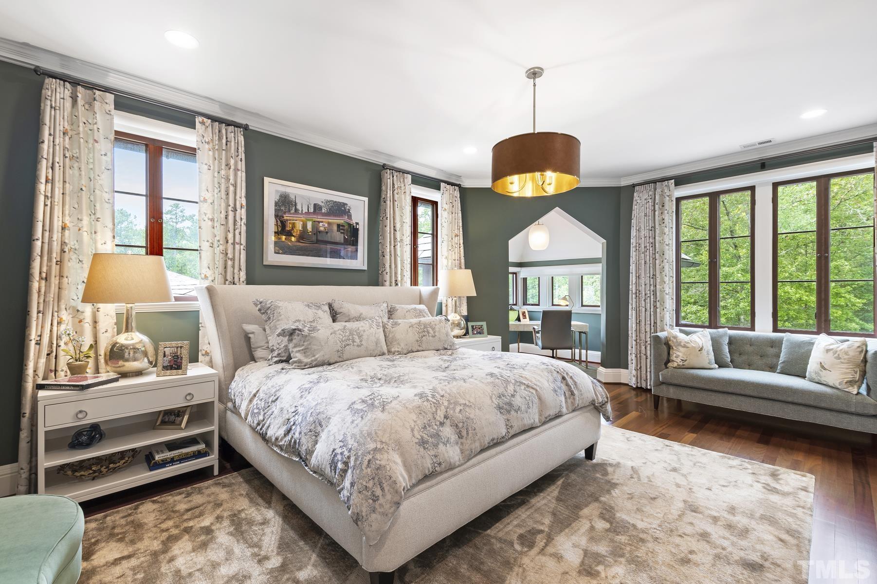 483 Rosemont Drive Durham, NC 27713 - Photo 63 of 88 a bedroom with a bed and a large window