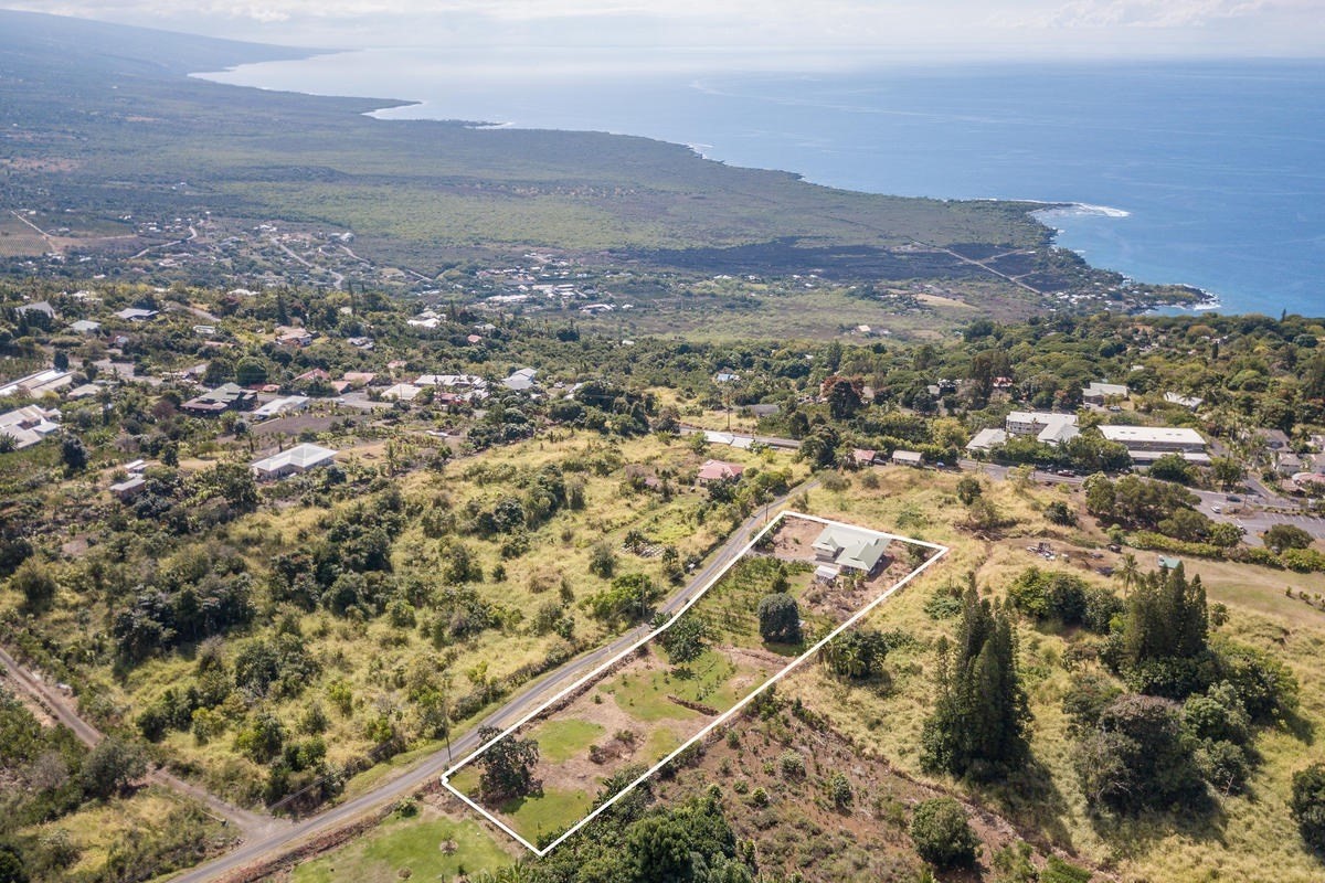 82-1019 KOA Road Captain Cook, HI 96704 - Photo 21 of 23 an aerial view of residential house and ocean view