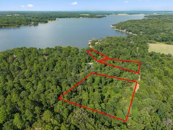 a view of a lake with a lake