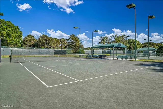 a view of a tennis court