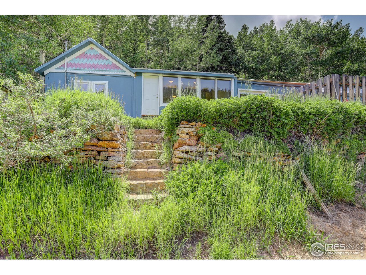 a view of a back yard