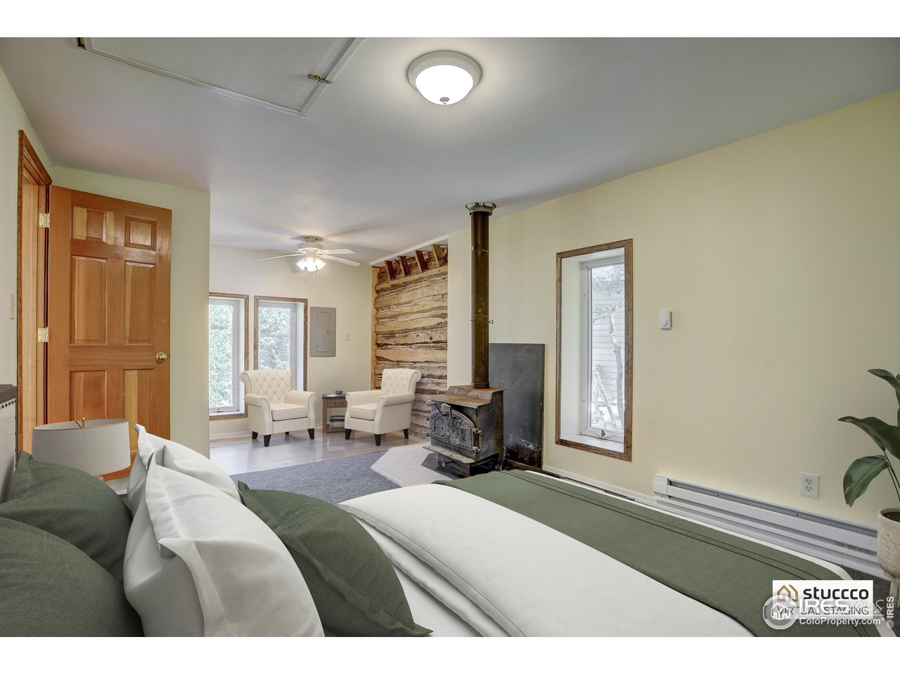 35 Boston Street Ward, CO 80481 - Photo 28 of 34 a bedroom with furniture and a large window