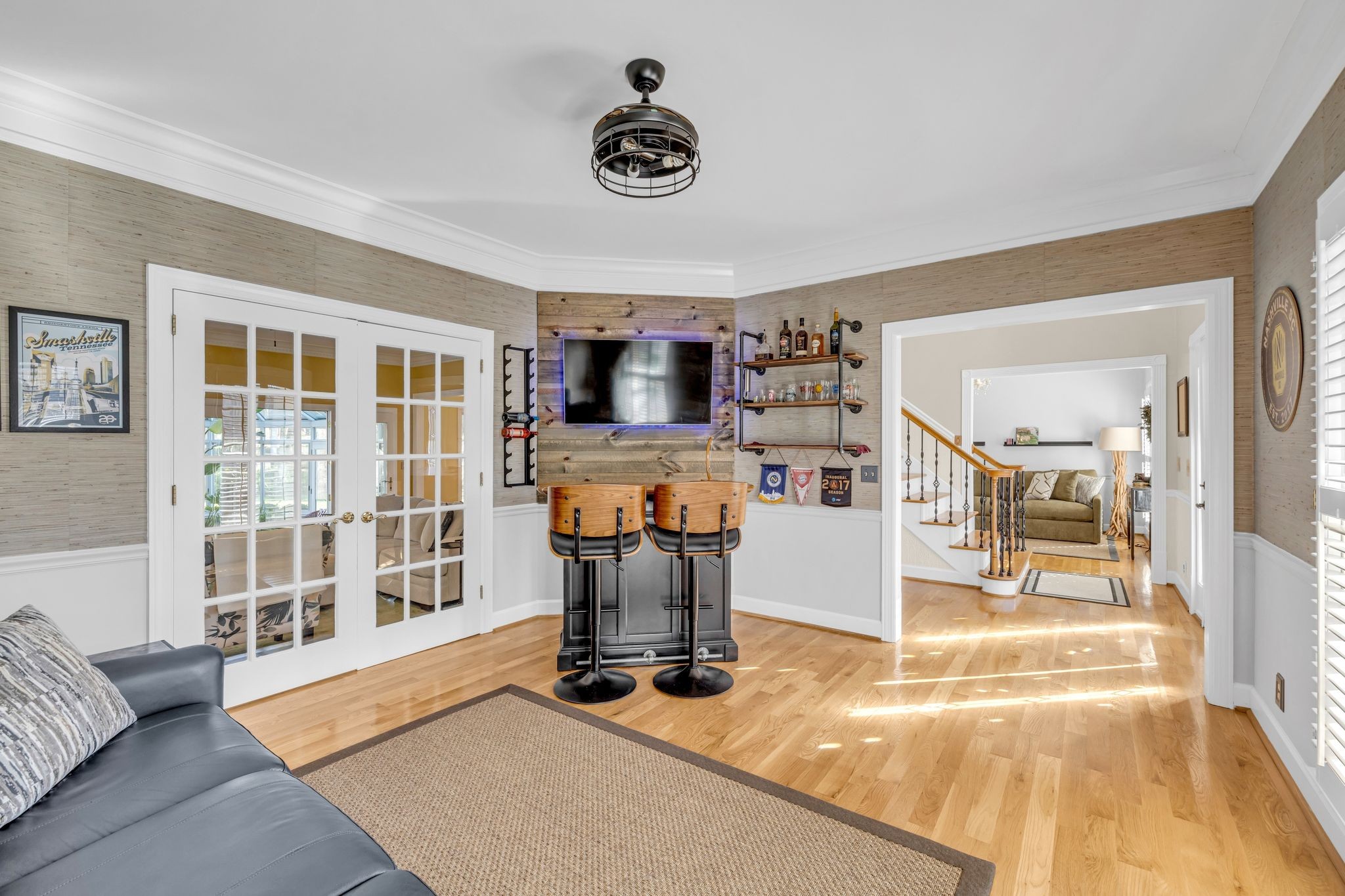 1810 Waterford Road Murfreesboro, TN 37129 - Photo 8 of 43 a view of a livingroom with furniture wooden floor and a rug