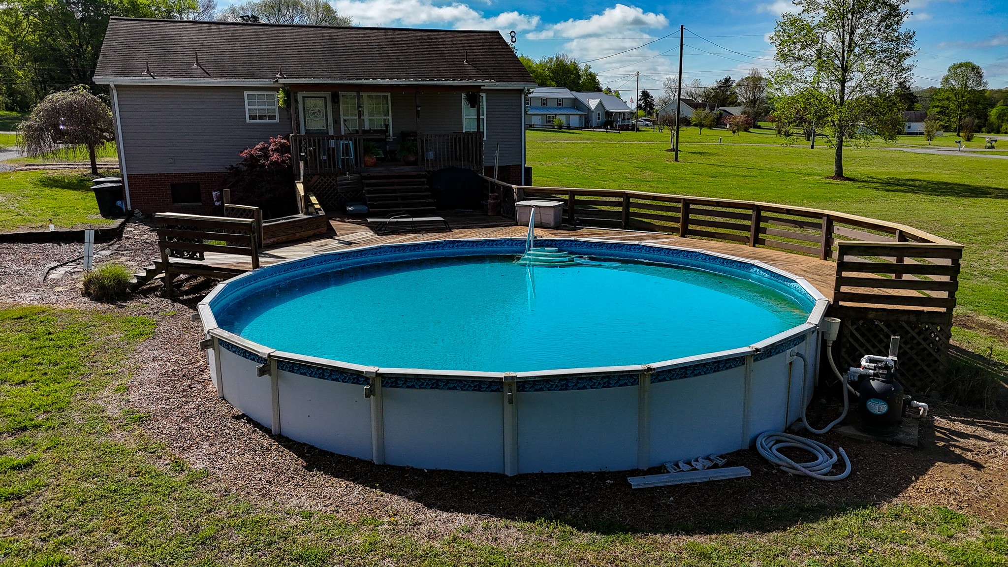 16 Volunteer Road Petersburg, TN 37144 - Photo 29 of 41 a view of a swimming pool with a yard