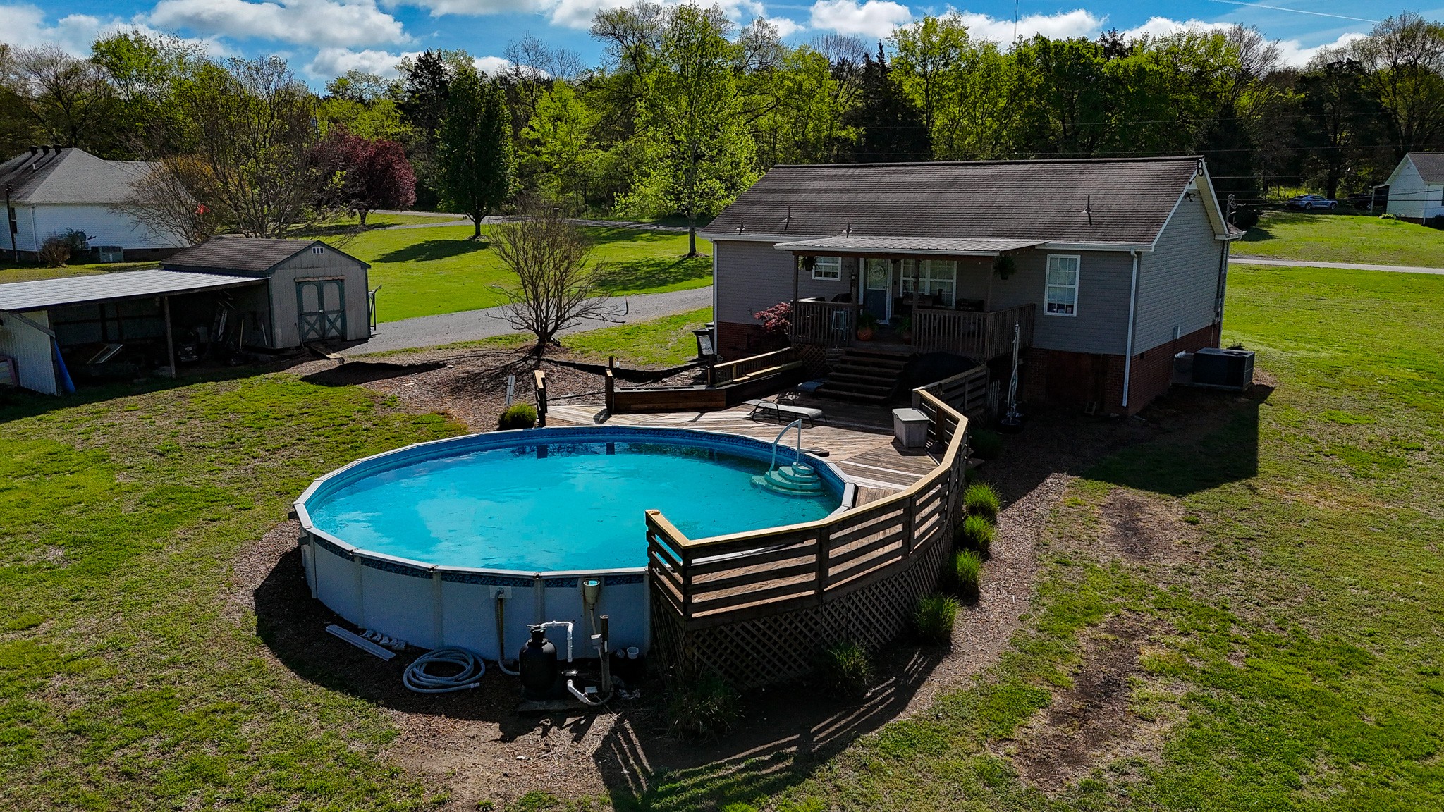16 Volunteer Road Petersburg, TN 37144 - Photo 39 of 41 a view of a swimming pool with a patio