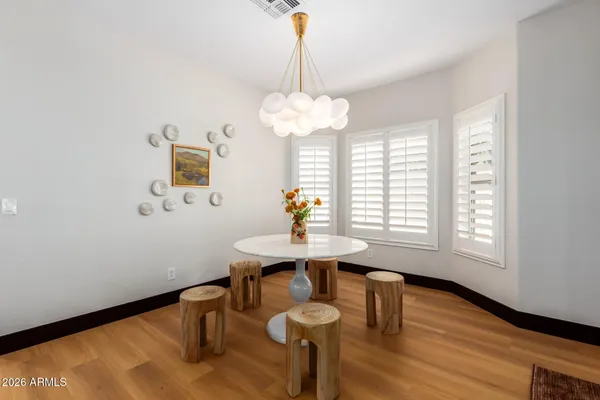 a view of a kitchen from the hallway