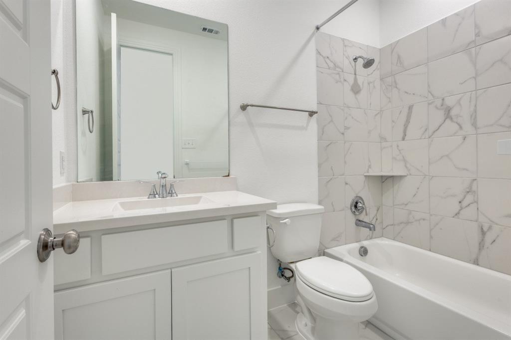 1704 Hydrangea Lane Prosper, TX 75078 - Photo 17 of 25 Bathroom featuring shower / bathtub combination and vanity