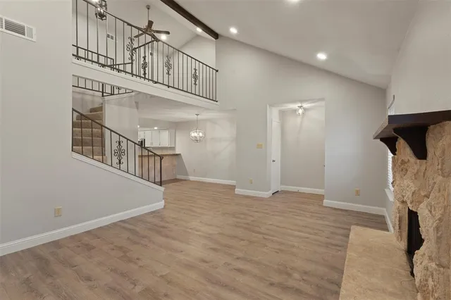 a view of an entryway with staircase