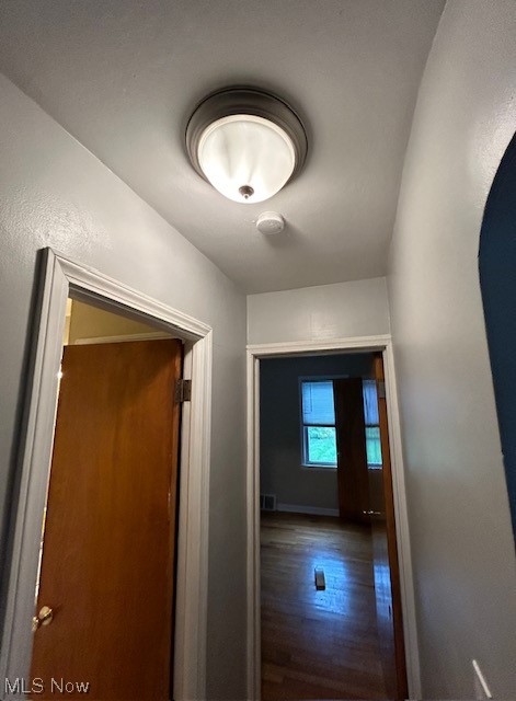 1287 Churchill Road Lyndhurst, OH 44124 - Photo 16 of 27 Hallway featuring dark hardwood / wood-style floors