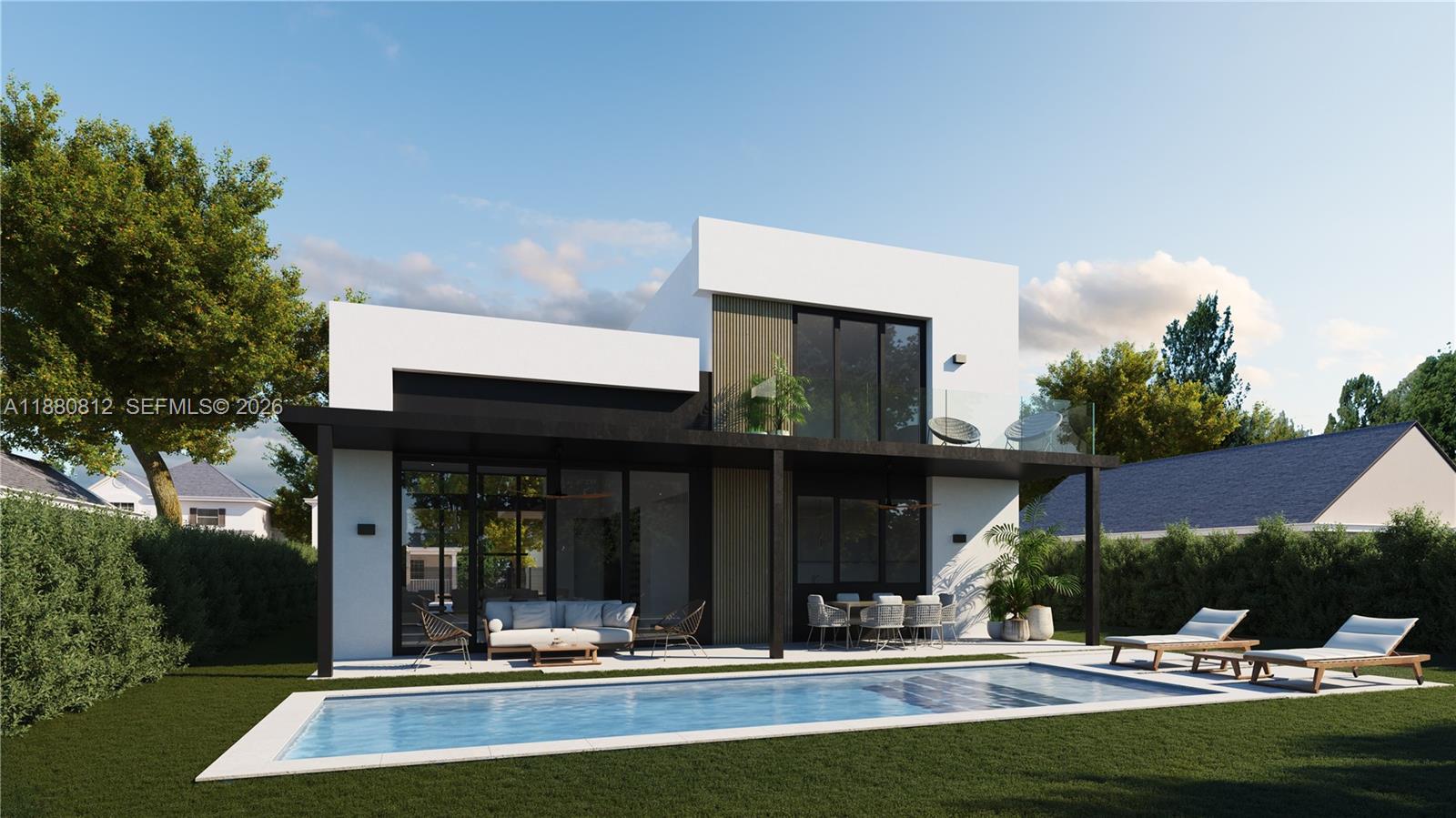 536 Northwest 48th Street Miami, FL 33127 - Photo 29 of 40 a view of patio with a table and chairs under an umbrella