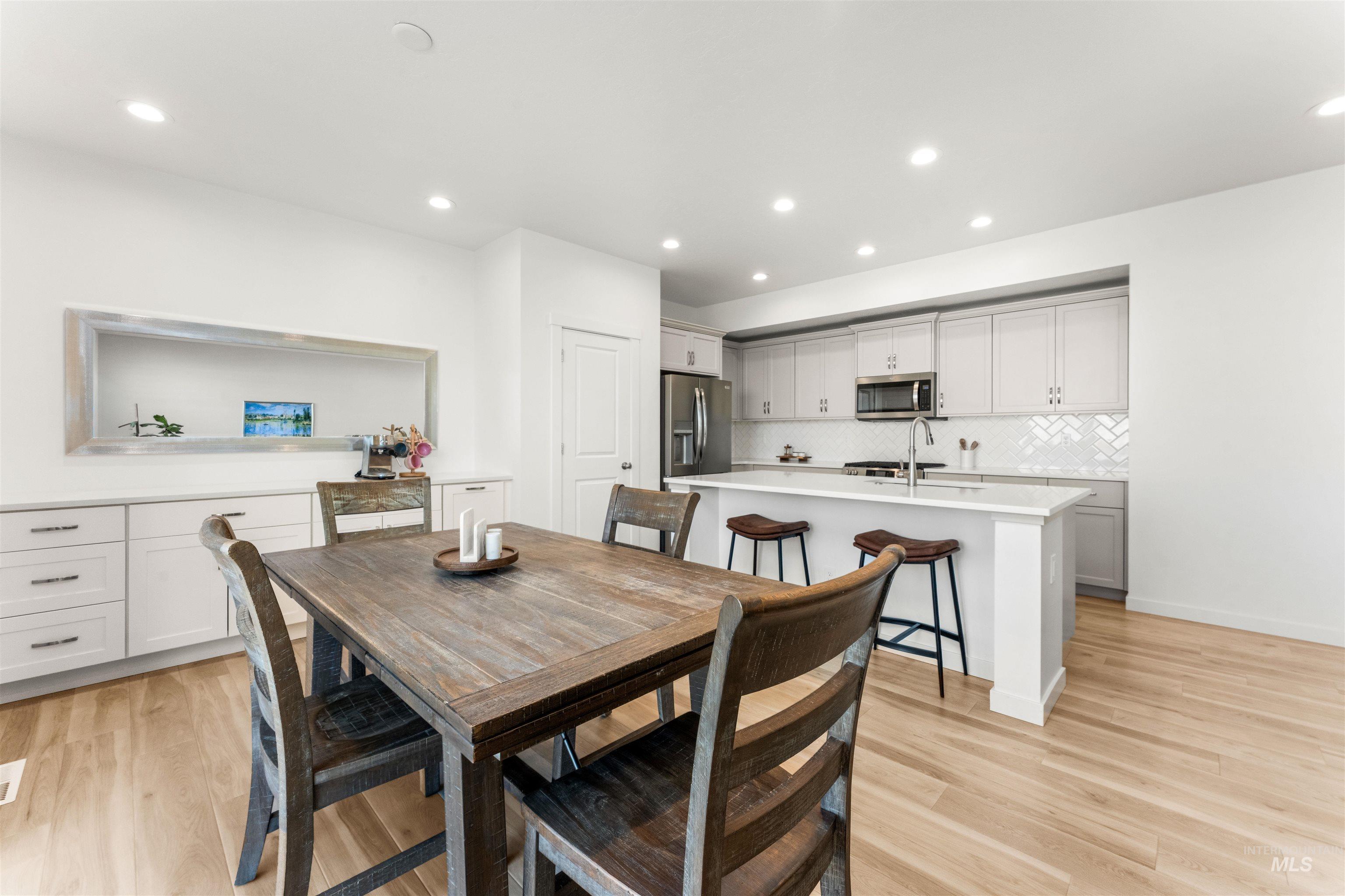 2040 West Gelding Street Middleton, ID 83644 - Photo 12 of 22 Dining room with light wood finished floors and recessed lighting