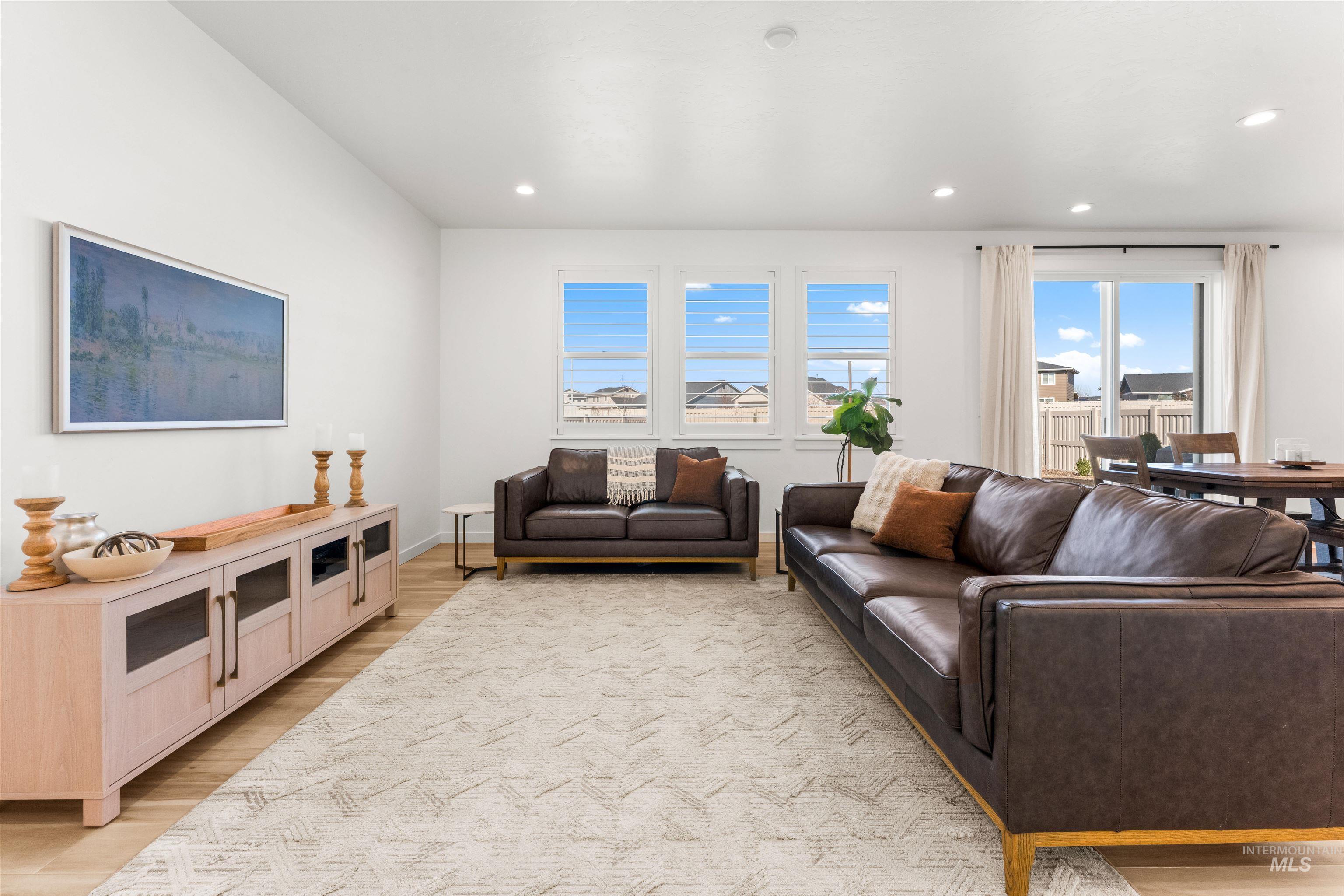 2040 West Gelding Street Middleton, ID 83644 - Photo 9 of 22 Living room with light wood-style floors and recessed lighting