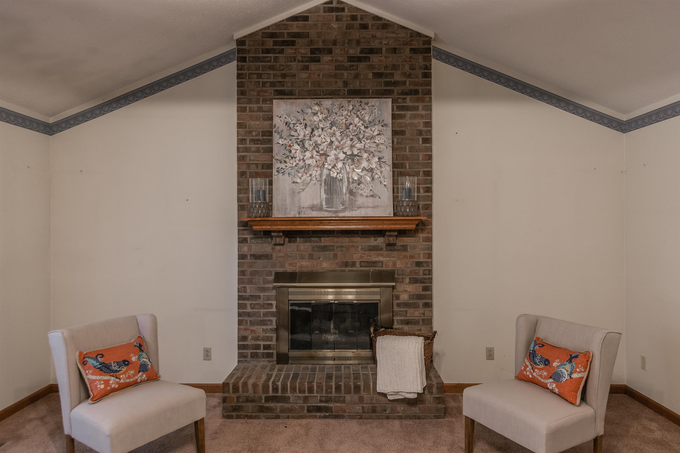 202 Bell Lane Springfield, TN 37172 - Photo 8 of 23 a living room with furniture and a fireplace