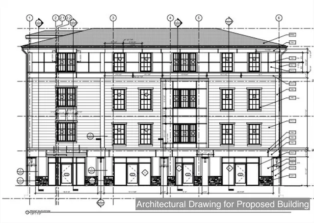 a view of a large building