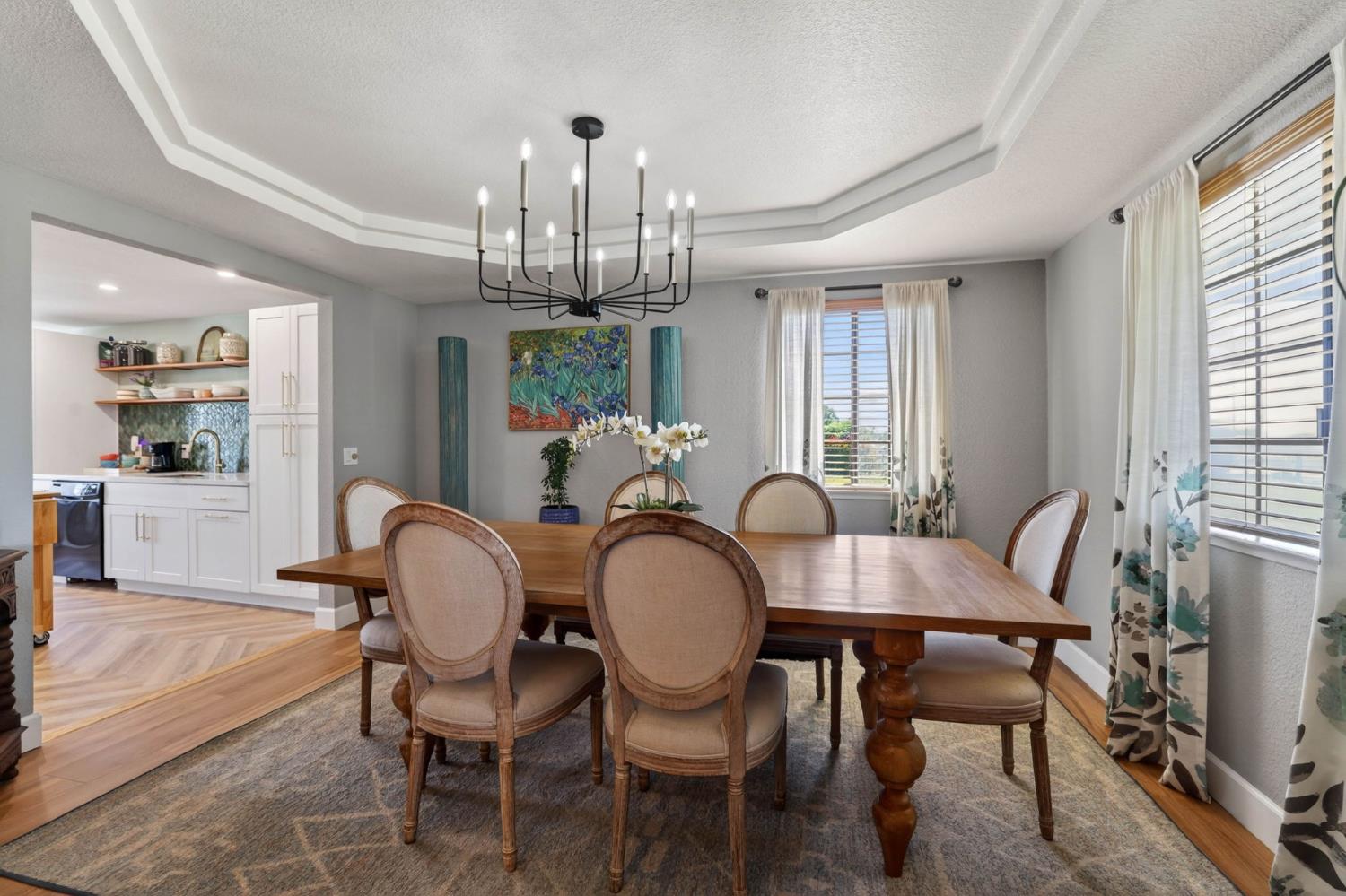11875 Arno Road Wilton, CA 95693 - Photo 12 of 65 a view of a dining room with furniture window and wooden floor
