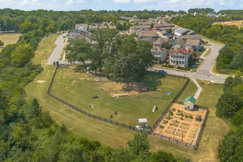 a view of a pool with a terrace