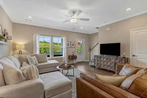 a kitchen with kitchen island a large counter top space appliances and cabinets
