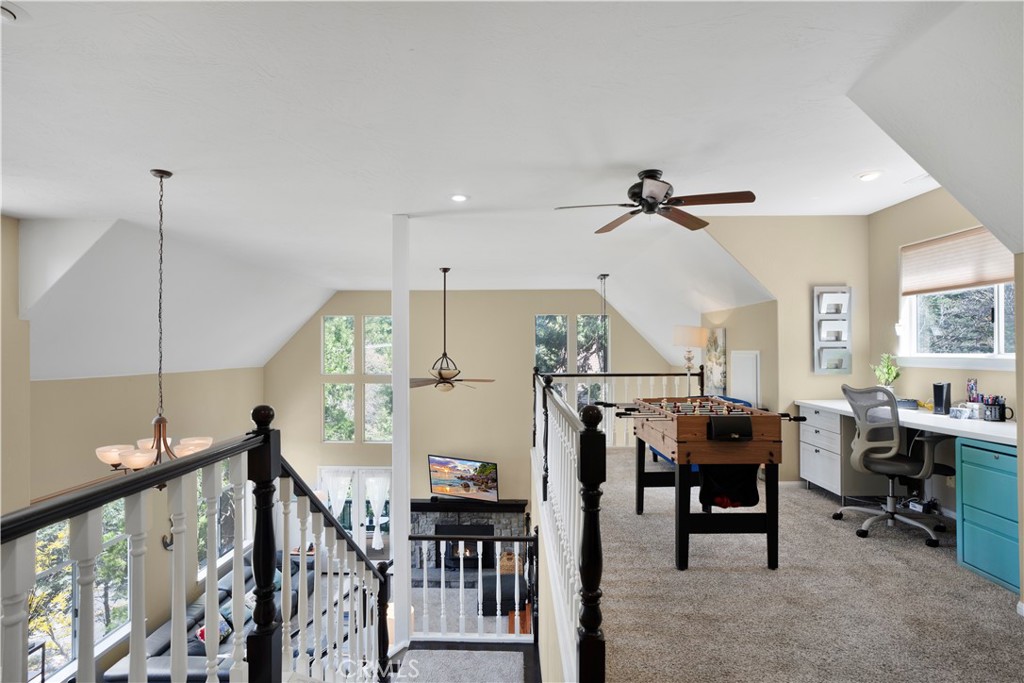 163 South Grass Valley Road Lake Arrowhead, CA 92391 - Photo 21 of 35 Upper level game/office