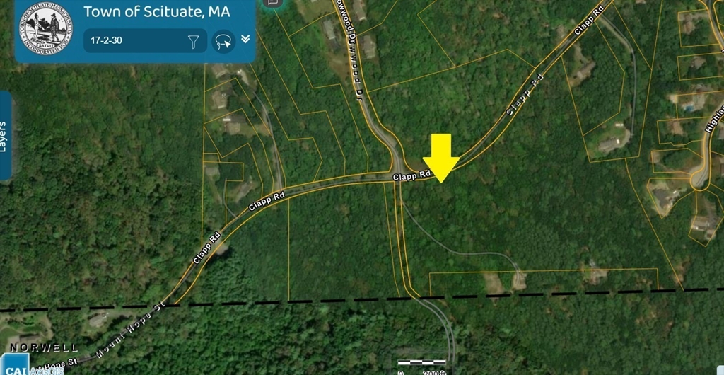 a view of an and white house