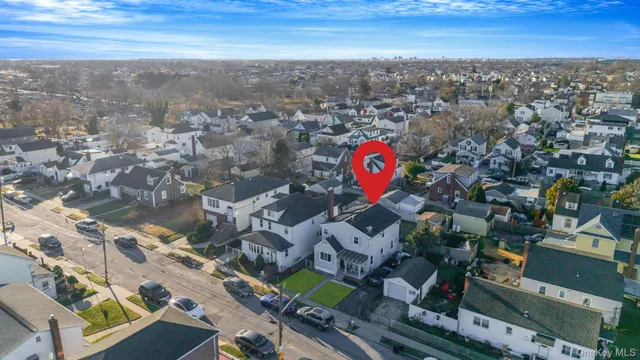 an aerial view of a city