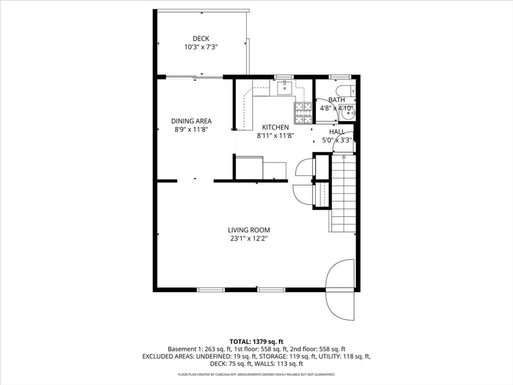 104 Newcomb Street, Unit E Norton, MA 02766 - Photo 19 of 21 a picture of a floor plan