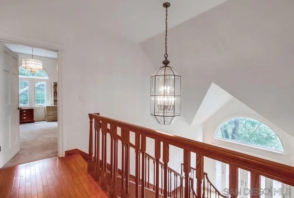 4499 Toyon Mountain Road Julian, CA 92036 - Photo 20 of 50 a view of empty room with wooden floor and fan