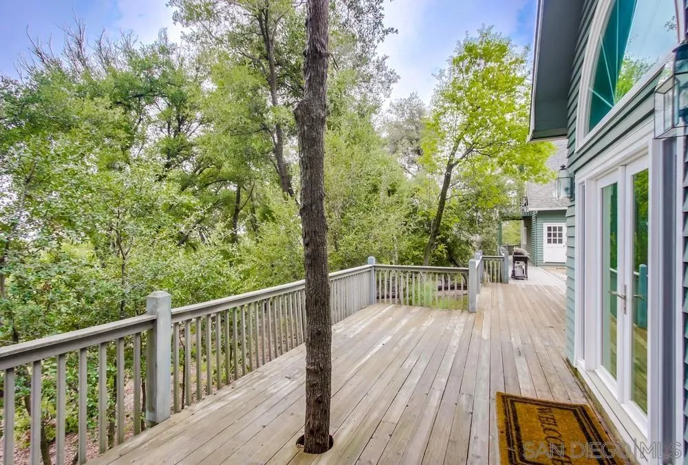 4499 Toyon Mountain Road Julian, CA 92036 - Photo 40 of 50 a view of balcony with deck and wooden floor