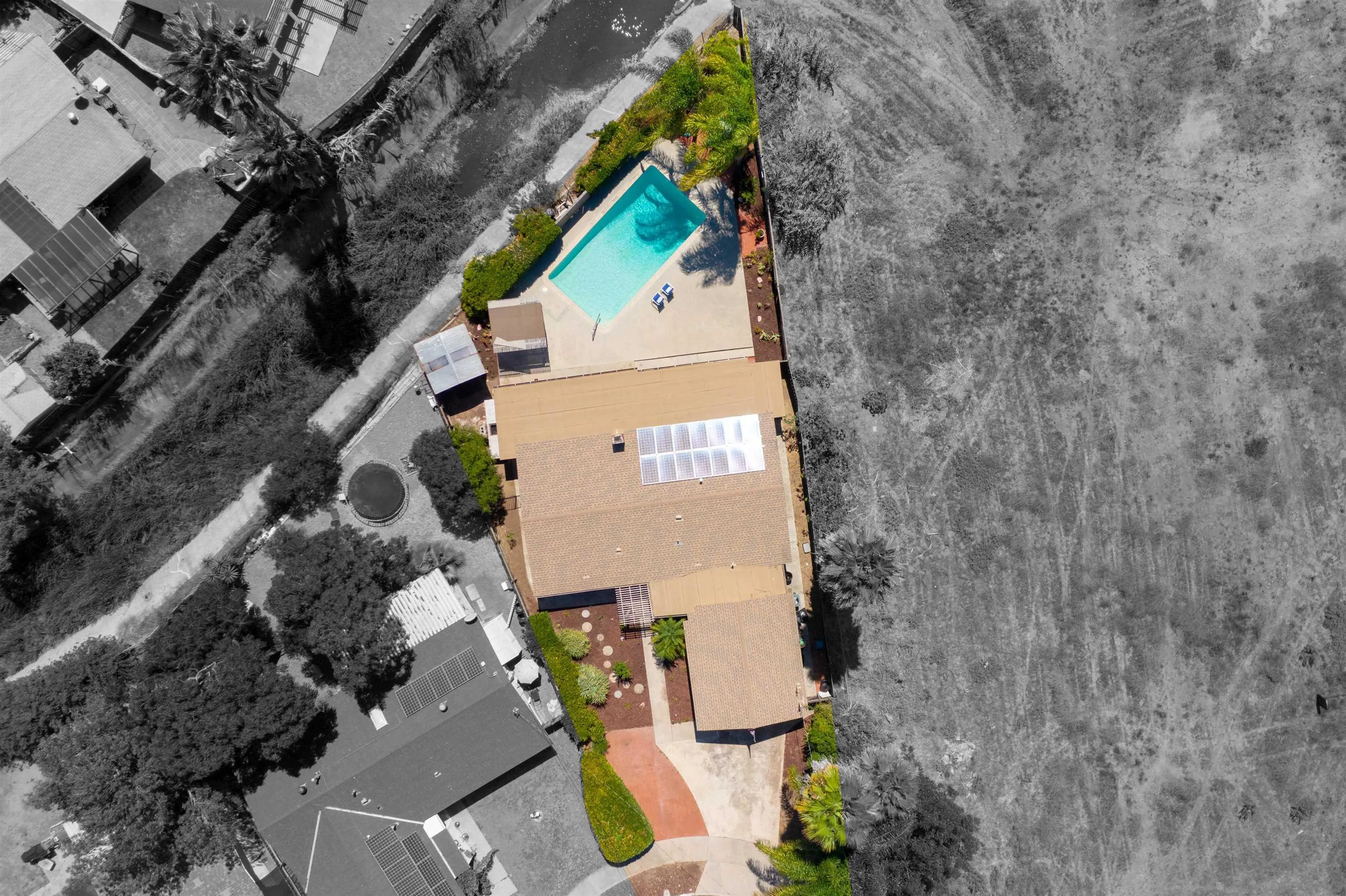 14287 Lolin Lane Poway, CA 92064 - Photo 32 of 35 an aerial view of house with yard
