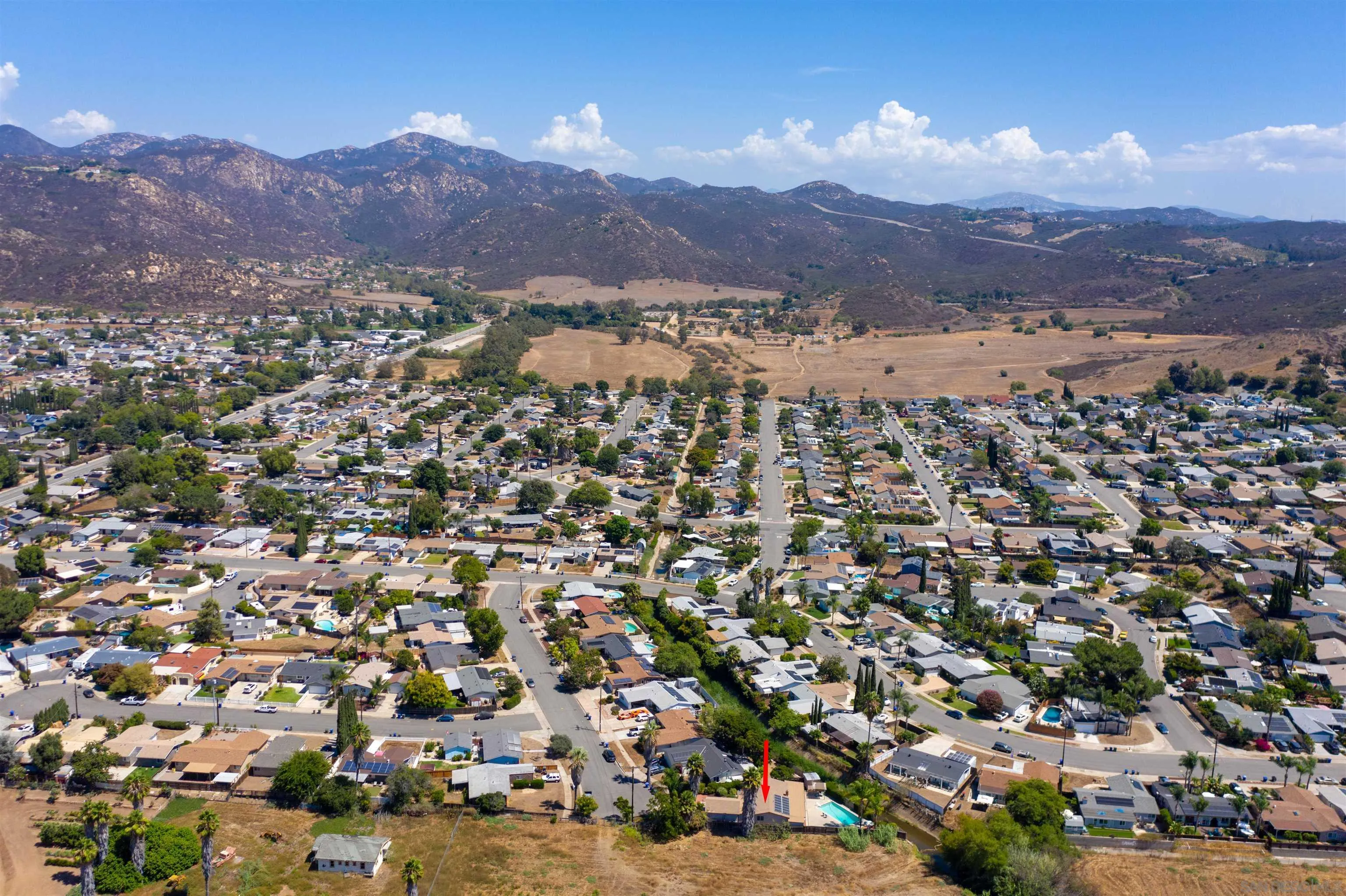 14287 Lolin Lane Poway, CA 92064 - Photo 34 of 35 an aerial view of residential houses and outdoor space