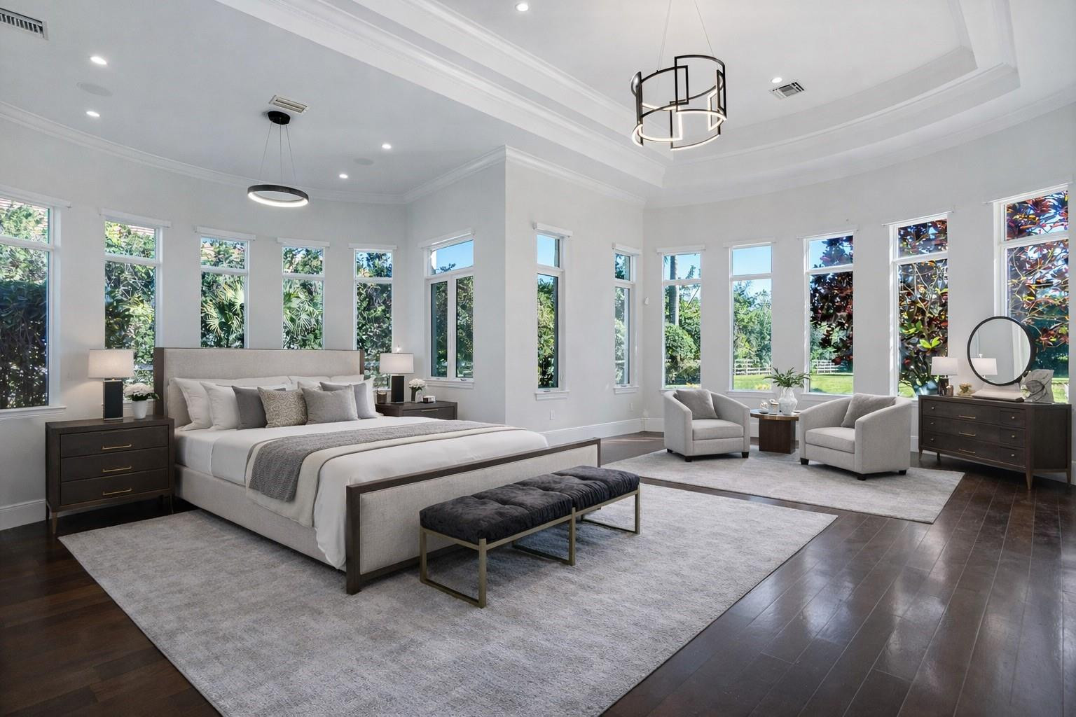 16850 Stratford Court Southwest Ranches, FL 33331 - Photo 39 of 84 VIRTUALY STAGED MASTER BEDROOM
