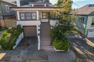 a front view of a house