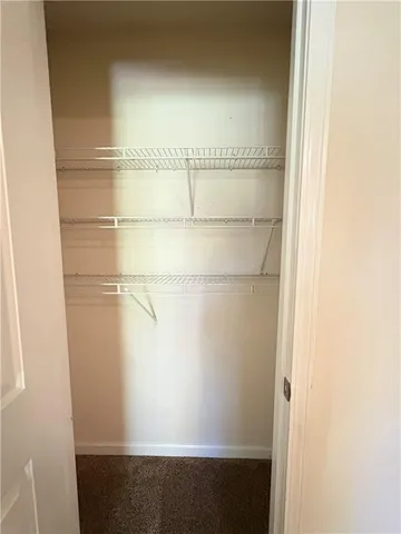 a close view of closet