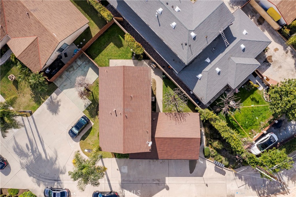 700 West 2nd Street Azusa, CA 91702 - Photo 54 of 75 an aerial view of a house with a yard and a floor to ceiling window