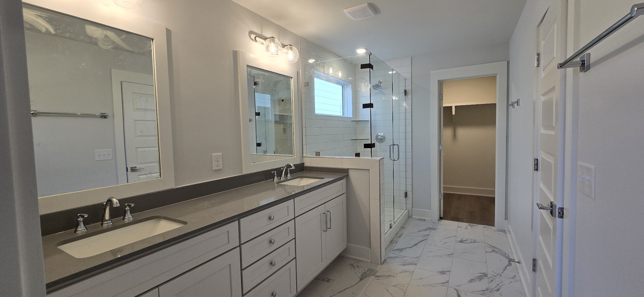 3043 A Hillside Road Nashville, TN 37207 - Photo 19 of 26 a spacious bathroom with a granite countertop sink mirror and double