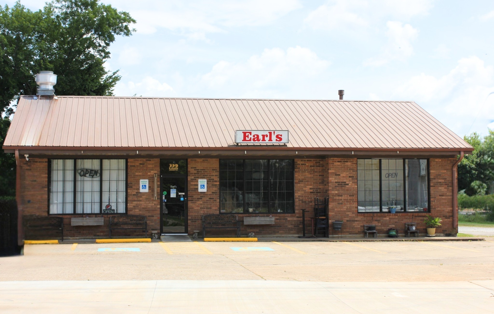 a view of a house with a outdoor space
