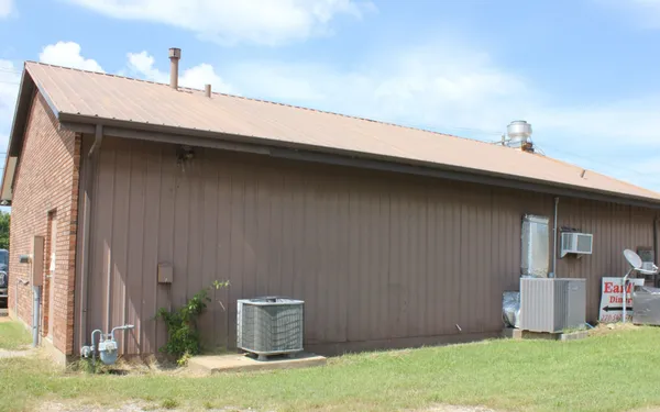 a backyard of a house