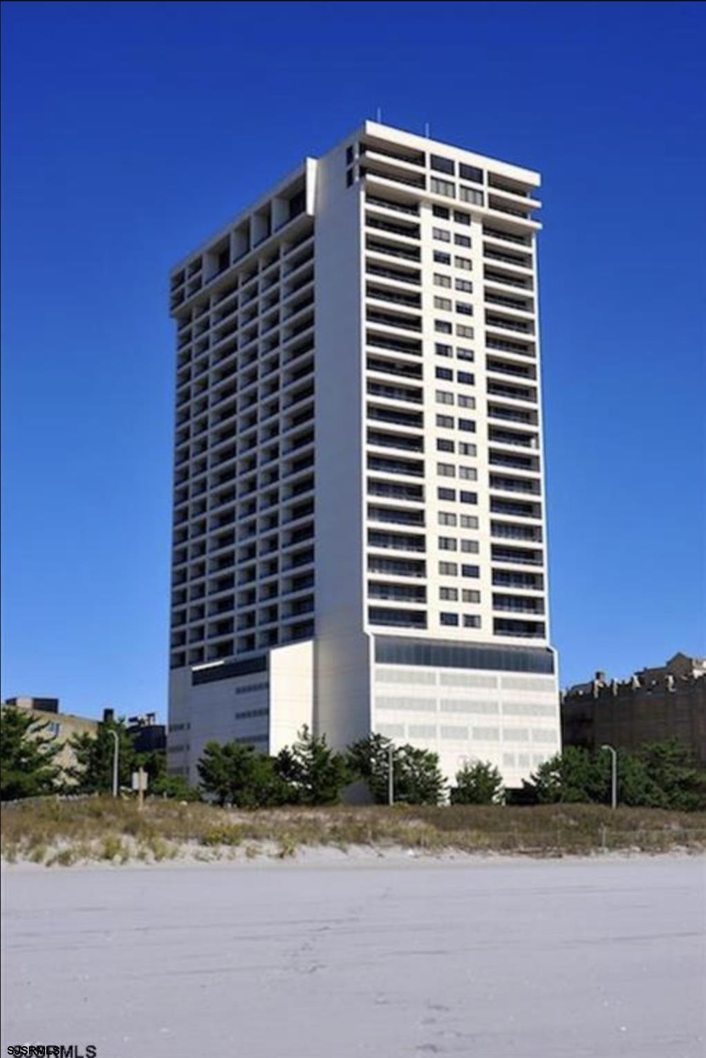 a front view of a building