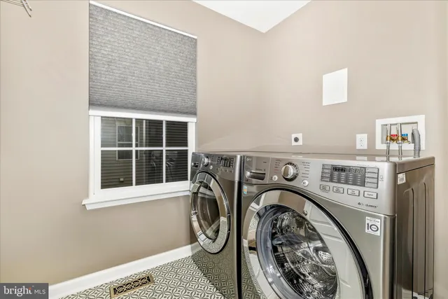 a large building with a large pool