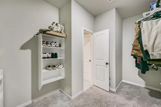 a view of walk in closet
