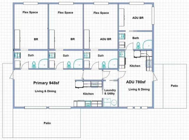a picture of a floor plan