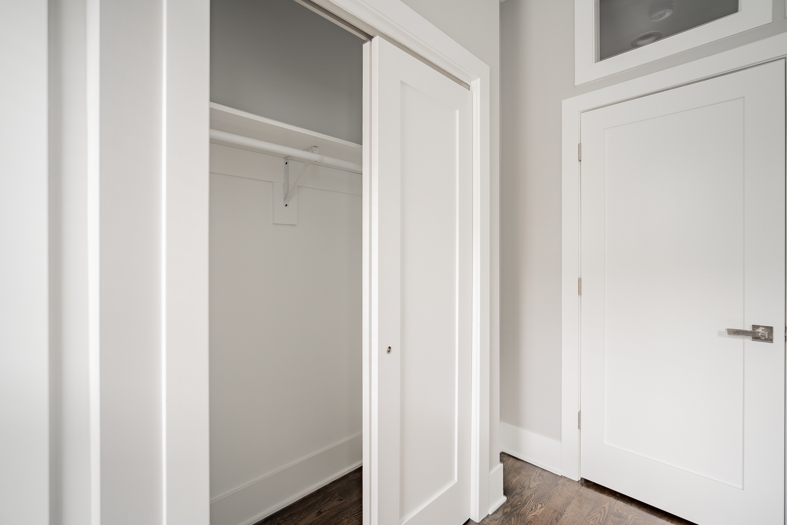 1472 West Erie Street, Unit 2F Chicago, IL 60642 - Photo 19 of 25 a view of front door with wooden floor