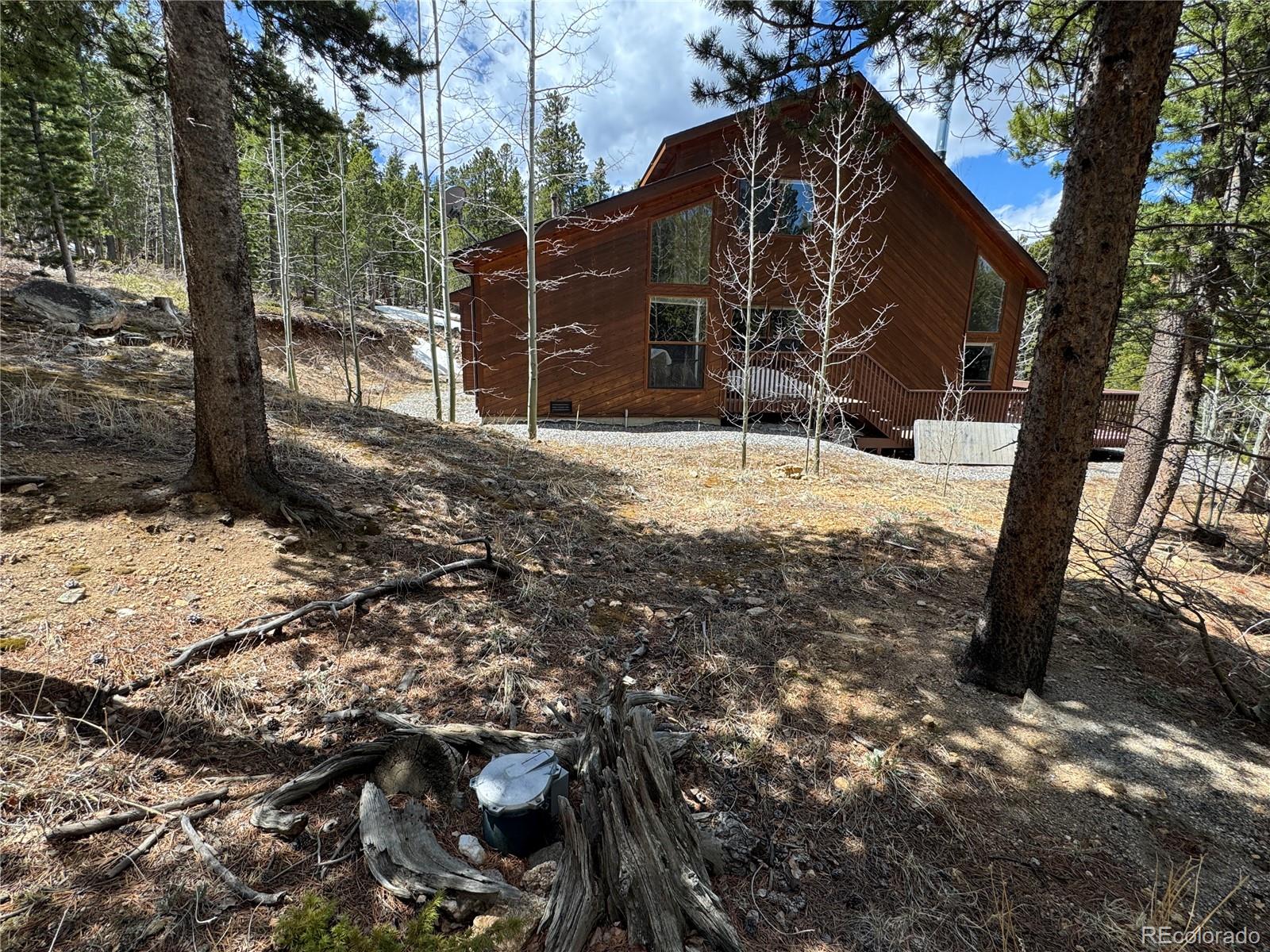 70 Highpoint Circle Black Hawk, CO 80422 - Photo 4 of 37 a view of a yard covered with snow in the background