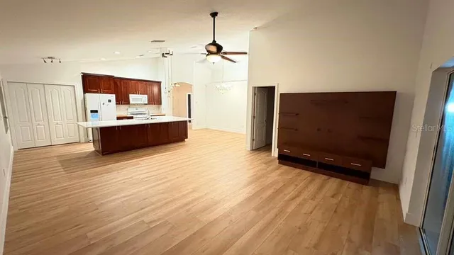 a view of a walk in closet