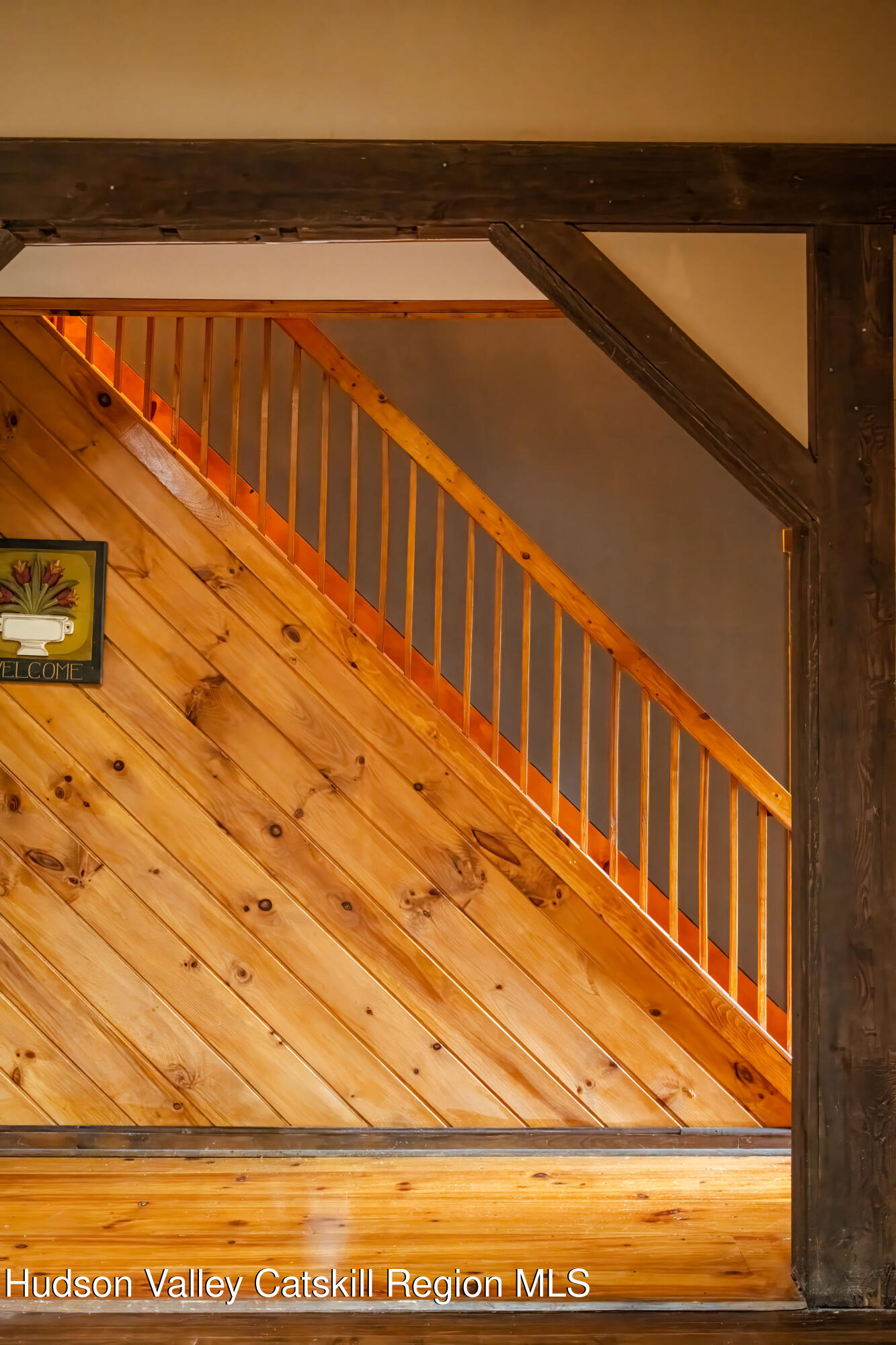 6841 County Highway Denver, NY 12421 - Photo 13 of 36 a view of staircase with wooden floor